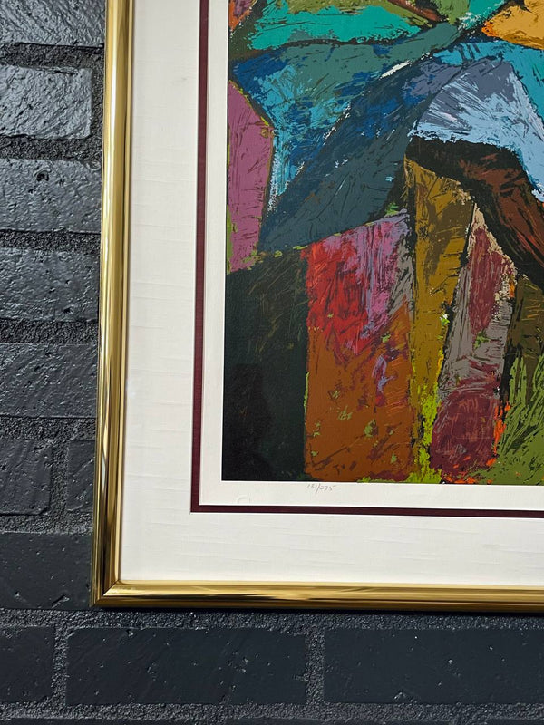 Mid-Century Modern “Carnival Fever” Abstract Serigraph Artwork by Muraina Oyelami, c.1960’s