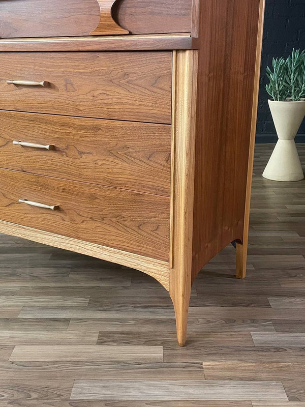 Mid-Century Modern Two-Tone Highboy Dresser by Kent Coffey, c.1960’s
