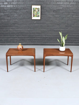 Pair of Mid-Century Modern “Rhythm” Walnut Side Tables by Lane, c.1960’s