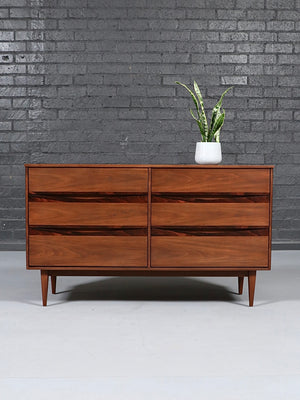 Mid-Century Modern Walnut & Rosewood Dresser by Bassett, c.1960’s
