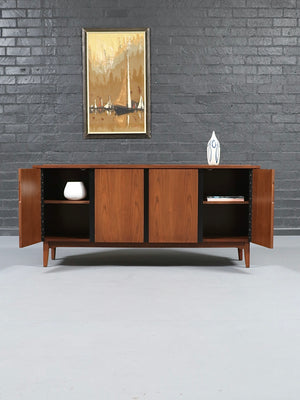 Mid Century Modern “Esprit” Walnut & Lacquered Credenza by Merton Gershun, c.1960’s