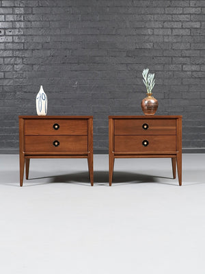 Pair of Mid-Century Modern Night Stands by Basic Witz, c.1960's