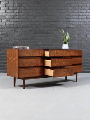 Mid-Century Modern Walnut & Rosewood Dresser by Stanley, c.1960’s