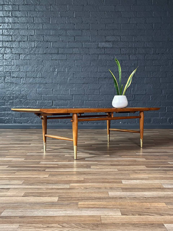Lane “Copenhagen” Walnut Drop Leaf Coffee Table / Bench, c.1950’s