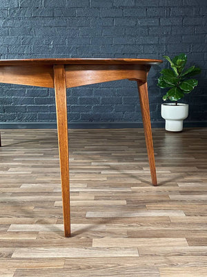 Expanding Mid-Century Modern “Profile” Round Dining Table by John Van Koert for Drexel, c.1950’s