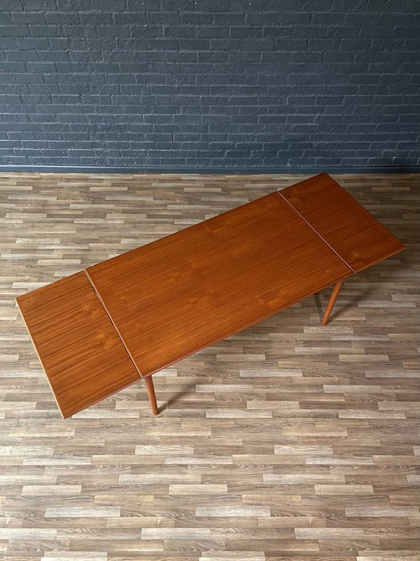 Large Mid-Century Danish Modern Expanding Draw-Leaf Dining Table, c.1960’s