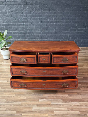 French Louis XVI Style Carved Mahogany Commode Dresser, c.1900’s