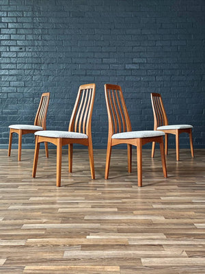 Set of 4 Mid-Century Modern Teak Dining Chairs, c.1970’