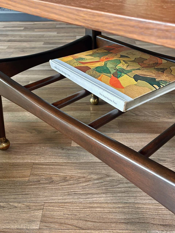 Pair of Mid-Century Modern Side Tables w/ Magazine Shelves, c.1960’s