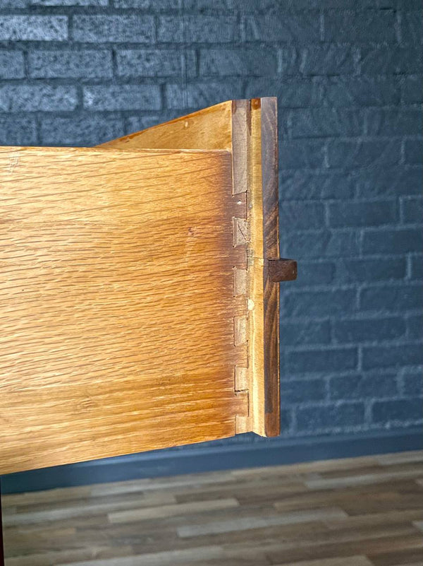 Mid-Century Modern 9-Drawer Sculpted Walnut Dresser, c.1960’s