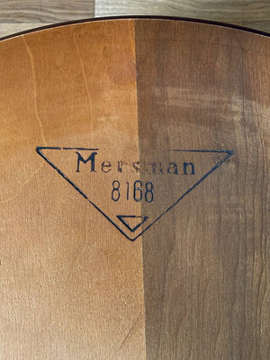 Mid-Century Modern 3-Tier Sculpted Walnut End Table by Mersman, c.1960’s