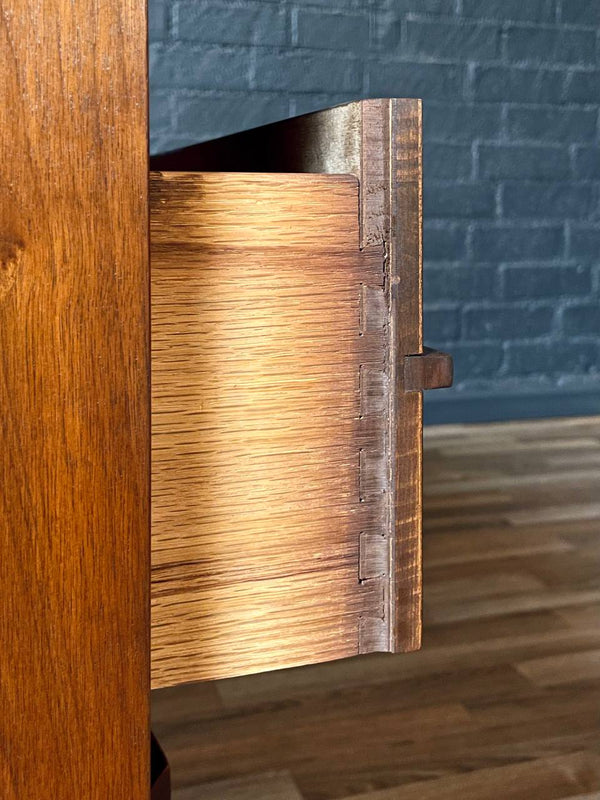 Mid-Century Modern Sculpted Walnut 3-Drawer Dresser, c.1960’s