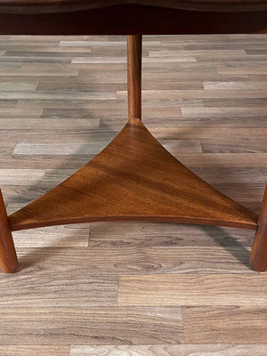 Mid-Century Modern Clover Leaf Side Table w/ Magazine Shelf, c.1960’s