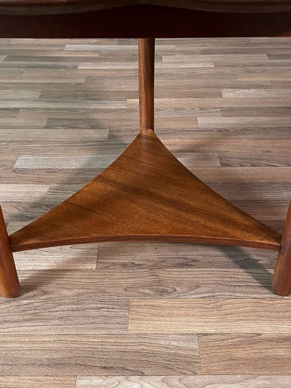 Mid-Century Modern Clover Leaf Side Table w/ Magazine Shelf, c.1960’s
