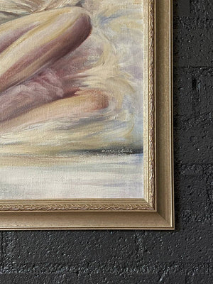 Signed Portrait Oil Painting of Ballerina, c.1980’s