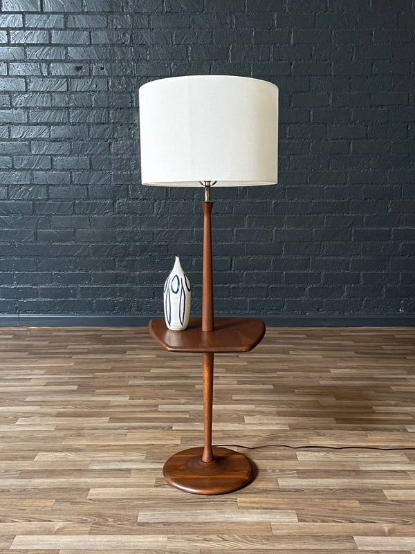Mid-Century Modern Floor Lamp w/ Side Table by Laurel, c.1960’s