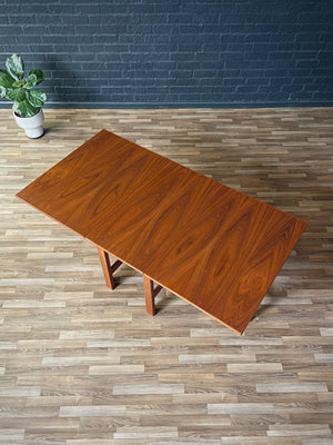 Mid-Century Danish Modern Teak Drop-Leaf Dining Table, c.1970’s