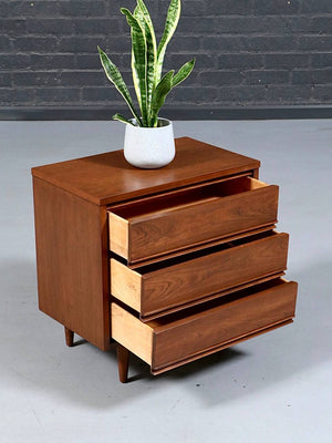 Mid Century Modern Walnut Nightstand by Dixie, c.1960's