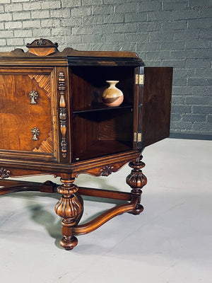 American Renaissance Revival Inlaid Wood Sideboard by Union Furniture Co., c.1920's