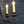 Spanish Colonial Revival Five-Light Wrought Iron Chandelier, c.1940's