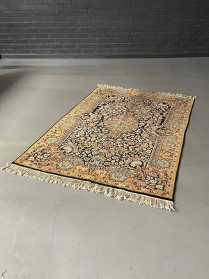 Vintage Persian Kashan-Style Wool Area Rug, c.1970s