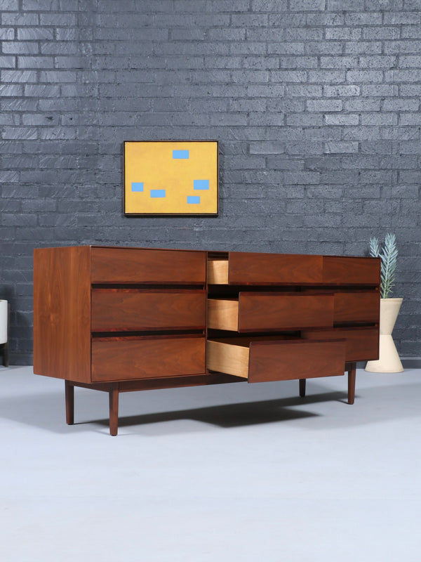 Mid-Century Modern Walnut & Rosewood Dresser by Stanley, c.1960’s