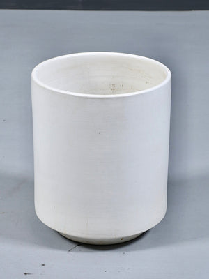 Mid Century Modern White Glazed Ceramic Planter, c.1960’s