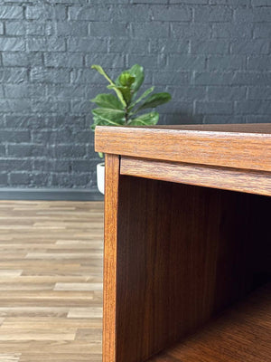 Pair of Mid-Century Modern “Trimline” Walnut Night Stands by Bassett, c.1960’s
