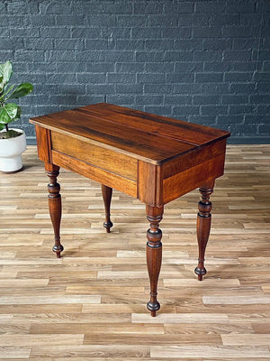 Antique Spinet Style Writing Desk w/ Hidden Deawers, c.1940’s