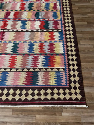 Vintage Hand Made Tribal Turkish Kilim Rug, c.1970’s