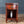 Vintage Federal Revival Mahogany Night Stand w/ Brass Pull, c.1950s