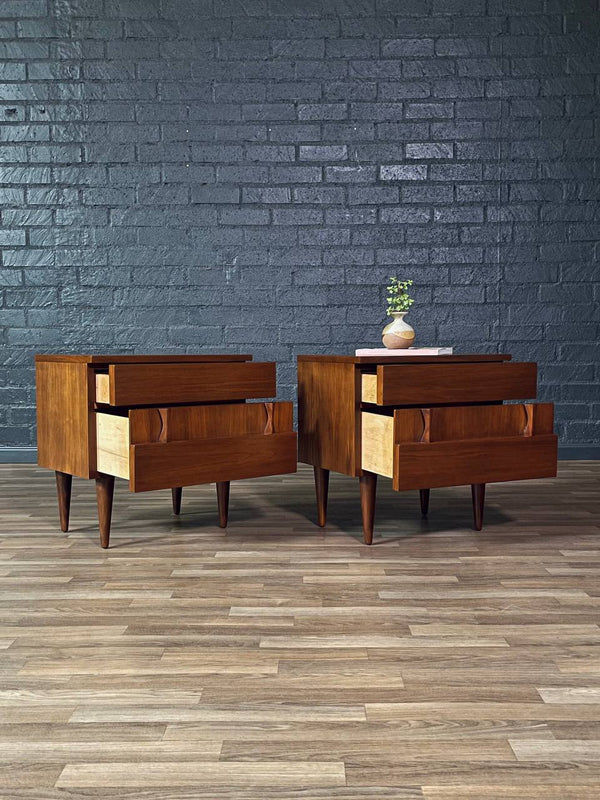 Pair of Mid-Century Modern Sculpted Night Stands by American of Martinsville, c.1950’s