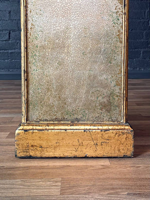 Hollywood Regency Giltwood Pedestal w/ Reverse Glass Panels, c.1960s