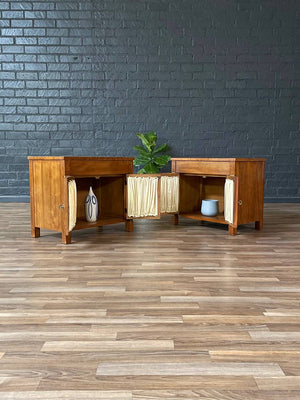 Pair of Mid-Century Hollywood Regency Night Stands by American of Martinsville, c.1960’s