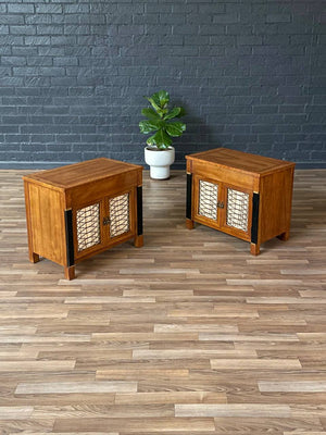 Pair of Mid-Century Hollywood Regency Night Stands by American of Martinsville, c.1960’s
