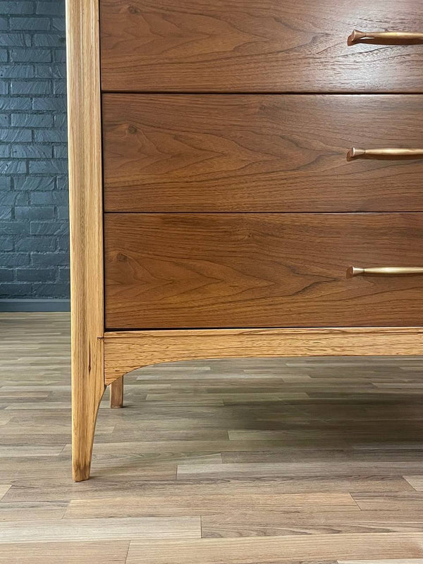 Mid-Century Modern Two-Tone Highboy Dresser by Kent Coffey, c.1960’s