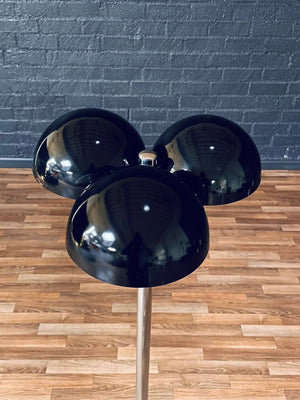 Mid-Century Modern 3-Orb Dome Chrome Floor Lamp, c.1960’s