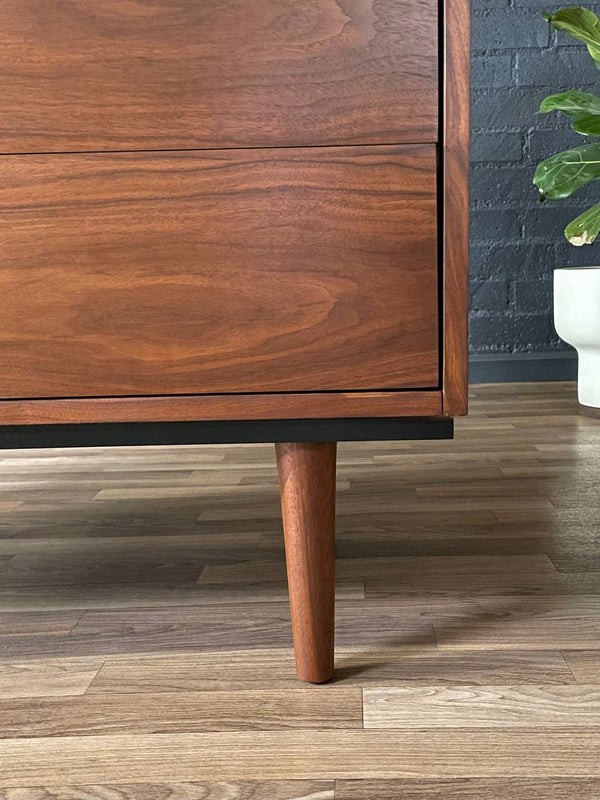 Mid-Century Modern Walnut Highboy Dresser by Dixie, c.1960’s