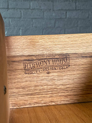 Mid-Century Modern Walnut Highboy Dresser by Harmony House, c.1960’s