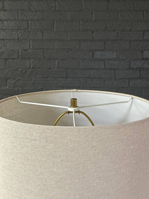 Pair of Mid-Century Modern Gesso & Brass Accent Table Lamps, c.1960’s