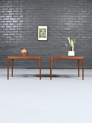 Pair of Mid-Century Modern “Rhythm” Walnut Side Tables by Lane, c.1960’s