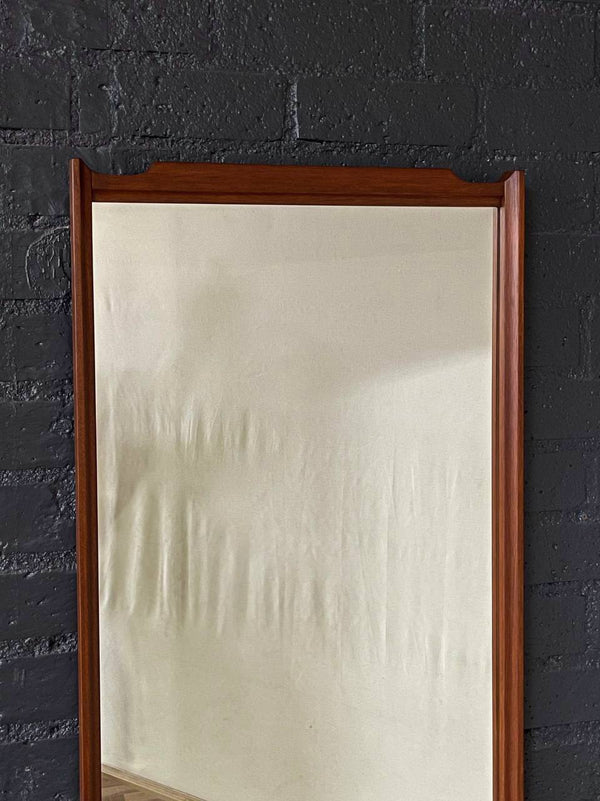 Mid-Century Modern Walnut Wall Mount Mirror, c.1960’s