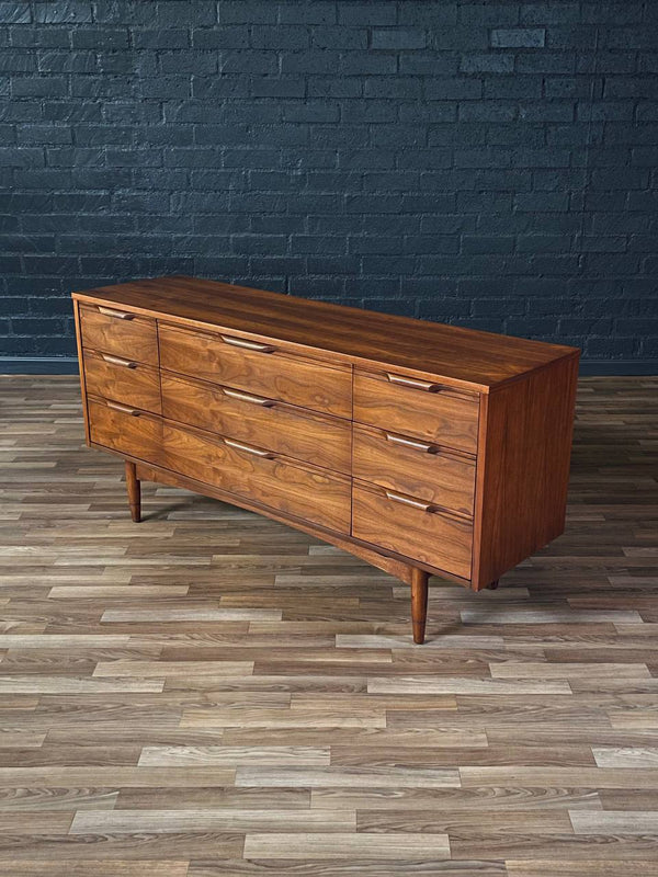 Mid-Century Swedish Modern 9-Drawer Walnut Dresser, c.1960’s