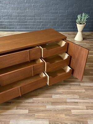 Mid-Century Modern Dresser with Brass Accents, c.1960’s