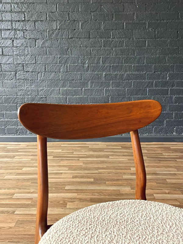 Set of 4 Mid-Century Danish Modern Walnut Dining Chairs, c.1960’s