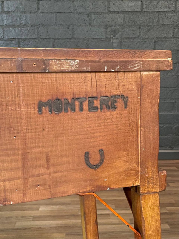 Early Californian Monterey Spanish Ranch Style Maple Desk, c.1930’s