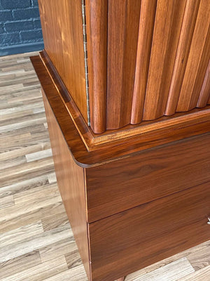 Mid-Century Modern Walnut Highboy Dresser by Young Manufacturer, c.1960’s
