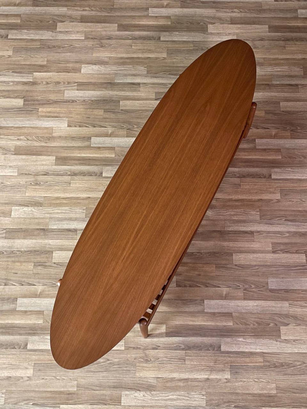 Mid-Century Surfboard Style & Floating Top Coffee Table by Lane, c.1960’s