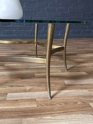 Mid-Century Italian Modern Brass & Glass Coffee Table, c.1960’s
