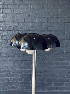 Mid-Century Modern 3-Orb Dome Chrome Floor Lamp, c.1960’s